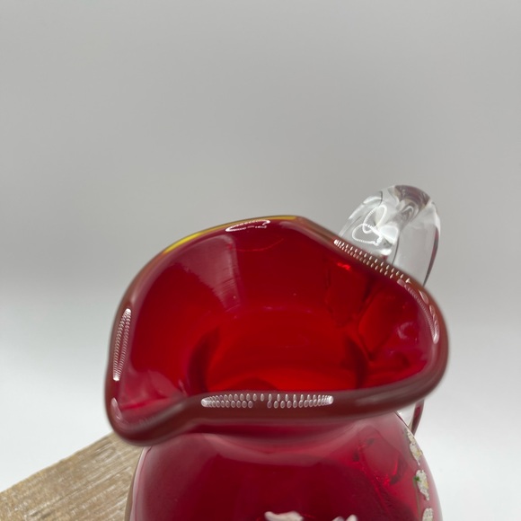 Destinations Collectibles Denmark Ruby Glass Stemmed Cup‎ and Blown Glass Vase - Picture 11 of 16